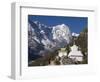 Buddhist Chorten, Thame, Solu Khumbu Everest Region, Sagarmatha National Park, Himalayas-Christian Kober-Framed Photographic Print