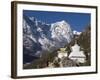 Buddhist Chorten, Thame, Solu Khumbu Everest Region, Sagarmatha National Park, Himalayas-Christian Kober-Framed Photographic Print