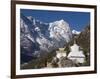 Buddhist Chorten, Thame, Solu Khumbu Everest Region, Sagarmatha National Park, Himalayas-Christian Kober-Framed Photographic Print