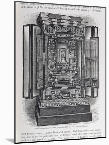 Buddhist Domestic Altar, from 'The History of Mankind', Vol. III-null-Mounted Giclee Print