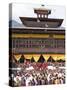 Buddhist Festival (Tsechu), Trashi Chhoe Dzong, Thimphu, Bhutan-Angelo Cavalli-Stretched Canvas