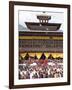 Buddhist Festival (Tsechu), Trashi Chhoe Dzong, Thimphu, Bhutan-Angelo Cavalli-Framed Photographic Print