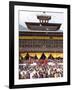 Buddhist Festival (Tsechu), Trashi Chhoe Dzong, Thimphu, Bhutan-Angelo Cavalli-Framed Photographic Print