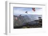 Buddhist Flags Framing the View into the Dalhousie and Hill Country at Sunrise from Adam's Peak-Charlie Harding-Framed Photographic Print