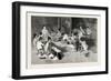 Buddhist Girls' School in Rangoon-null-Framed Giclee Print