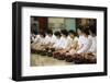 Buddhist meal with traditional bowls, Seoul, South Korea-Godong-Framed Photographic Print