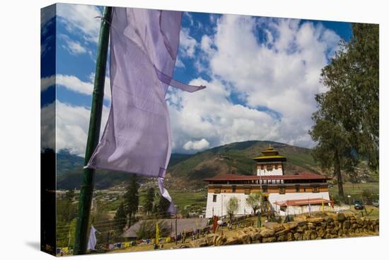 Buddhist Monastery, Paro, Bhutan-Michael Runkel-Stretched Canvas