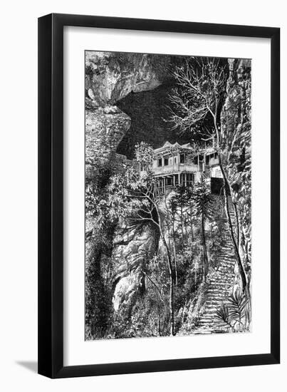 Buddhist Monastery, Yuen-Fu on the Min, South of Fuchu-Fu, C1890-Armand Kohl-Framed Giclee Print