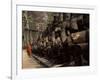 Buddhist Monk Approaching South Gate, Angkor Thom, Angkor, Cambodia, Indochina-Andrew Mcconnell-Framed Photographic Print