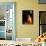 Buddhist Monk at Morning Prayer, Marble Temple, Bangkok, Thailand-Paul Souders-Framed Stretched Canvas displayed on a wall