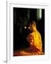 Buddhist Monk at Morning Prayer, Marble Temple, Bangkok, Thailand-Paul Souders-Framed Photographic Print