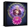 Buddhist Monk Nirvana-FlyLand Designs-Framed Stretched Canvas