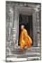 Buddhist Monk on Steps-Steven Boone-Mounted Photographic Print