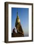 Buddhist Monk Praying at the Golden Rock of Nwa La Bo-Tuul-Framed Photographic Print