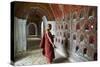 Buddhist Monk, Shweyanpyay Monastery, Inle Lake, Shan State, Myanmar (Burma), Asia-Tuul-Stretched Canvas