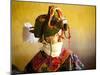 Buddhist Monk Waiting for the Next Dance During Gangtey Tsechu at Gangte Goemba, Gangte, Phobjikha -Lee Frost-Mounted Photographic Print