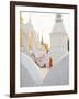 Buddhist Monk Walking around Wat Suan Dok Temple in Chiang Mai, Thailand, Southeast Asia, Asia-Matthew Williams-Ellis-Framed Photographic Print