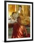 Buddhist Monk Worshipping, Shwedagon Paya (Shwe Dagon Pagoda), Yangon (Rangoon), Myanmar (Burma)-Gavin Hellier-Framed Premium Photographic Print