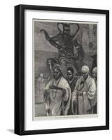 Buddhist Monks at the Entrance to Ku-Shan Monastery-Richard Caton Woodville II-Framed Giclee Print