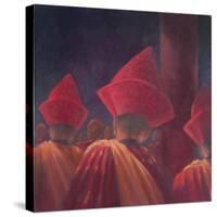 Buddhist Monks, Bhutan, 2012-Lincoln Seligman-Stretched Canvas