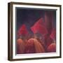 Buddhist Monks, Bhutan, 2012-Lincoln Seligman-Framed Giclee Print