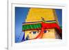 Buddhist Monks decorating the temple at Bouddha (Boudhanath), UNESCO World Heritage Site, Kathmandu-Laura Grier-Framed Photographic Print