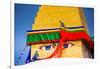 Buddhist Monks decorating the temple at Bouddha (Boudhanath), UNESCO World Heritage Site, Kathmandu-Laura Grier-Framed Photographic Print