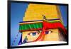 Buddhist Monks decorating the temple at Bouddha (Boudhanath), UNESCO World Heritage Site, Kathmandu-Laura Grier-Framed Photographic Print