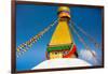 Buddhist Monks decorating the temple at Bouddha (Boudhanath), UNESCO World Heritage Site, Kathmandu-Laura Grier-Framed Photographic Print