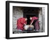 Buddhist Monks, Karchu Dratsang Monastery, Jankar, Bumthang, Bhutan-Angelo Cavalli-Framed Photographic Print