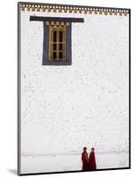 Buddhist Monks, Paro Dzong, Paro, Bhutan-Angelo Cavalli-Mounted Photographic Print