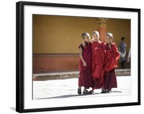 Buddhist Monks, Paro Dzong, Paro, Bhutan-Angelo Cavalli-Framed Photographic Print