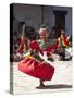 Buddhist Monks Performing Masked Dance During the Gangtey Tsechu at Gangte Goemba, Gangte, Phobjikh-Lee Frost-Stretched Canvas