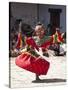 Buddhist Monks Performing Masked Dance During the Gangtey Tsechu at Gangte Goemba, Gangte, Phobjikh-Lee Frost-Stretched Canvas