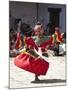 Buddhist Monks Performing Masked Dance During the Gangtey Tsechu at Gangte Goemba, Gangte, Phobjikh-Lee Frost-Mounted Photographic Print