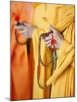 Buddhist Monks Praying, Thiais, Val De Marne, France, Europe-null-Mounted Photographic Print