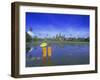 Buddhist Monks Standing in Front of Angkor Wat, Siem Reap, Cambodia-Gavin Hellier-Framed Photographic Print