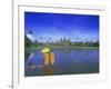 Buddhist Monks Standing in Front of Angkor Wat, Siem Reap, Cambodia-Gavin Hellier-Framed Photographic Print