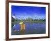 Buddhist Monks Standing in Front of Angkor Wat, Siem Reap, Cambodia-Gavin Hellier-Framed Photographic Print