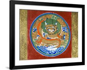 Buddhist mural inside the grotto, Mati Temple Scenic Area. Zhangye, Gansu Province, China.-Keren Su-Framed Photographic Print