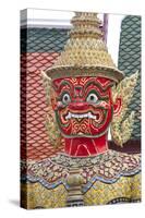 Buddhist Mythology Yaksa, Temple of the Emerald Buddha, Bangkok, Thailand-David R. Frazier-Stretched Canvas