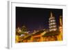 Buddhist Nanchang Nanchang Temple Pagoda Tower Wuxi Jiangsu Province, China-William Perry-Framed Photographic Print