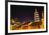 Buddhist Nanchang Nanchang Temple Pagoda Tower Wuxi Jiangsu Province, China-William Perry-Framed Photographic Print