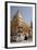 Buddhist Nun Meditating by Gold Stupa, Shwezigon Paya (Pagoda), Nyaung U-Stephen Studd-Framed Photographic Print