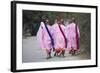 Buddhist Nuns in Traditional Robes, Sagaing, Myanmar (Burma), Southeast Asia-Alex Robinson-Framed Photographic Print