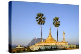 Buddhist Pagoda in a Karstic Landscape, Hpa An, Kayin State (Karen State), Myanmar (Burma), Asia-Nathalie Cuvelier-Stretched Canvas