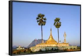 Buddhist Pagoda in a Karstic Landscape, Hpa An, Kayin State (Karen State), Myanmar (Burma), Asia-Nathalie Cuvelier-Framed Photographic Print