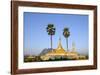 Buddhist Pagoda in a Karstic Landscape, Hpa An, Kayin State (Karen State), Myanmar (Burma), Asia-Nathalie Cuvelier-Framed Photographic Print