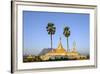 Buddhist Pagoda in a Karstic Landscape, Hpa An, Kayin State (Karen State), Myanmar (Burma), Asia-Nathalie Cuvelier-Framed Photographic Print