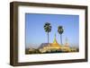 Buddhist Pagoda in a Karstic Landscape, Hpa An, Kayin State (Karen State), Myanmar (Burma), Asia-Nathalie Cuvelier-Framed Photographic Print